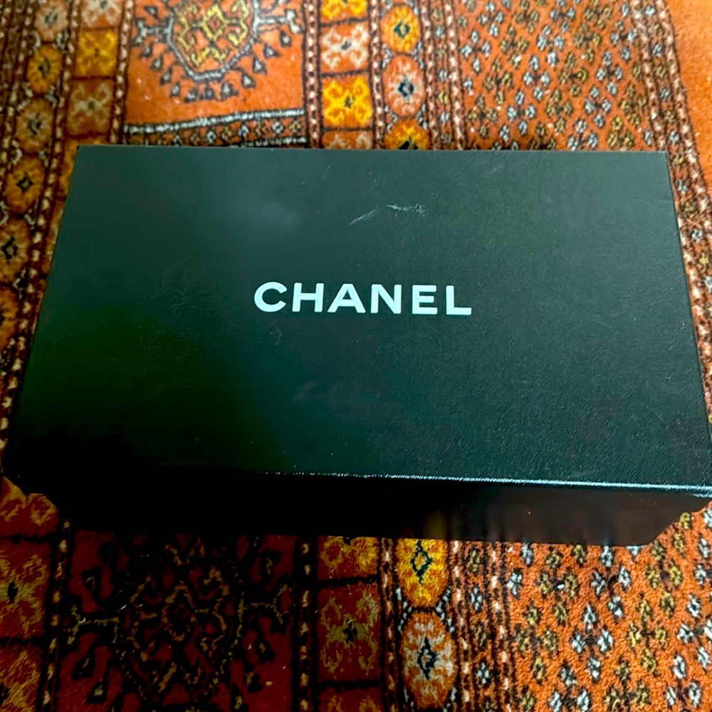 CHANEL shoebox and 2 dust bags